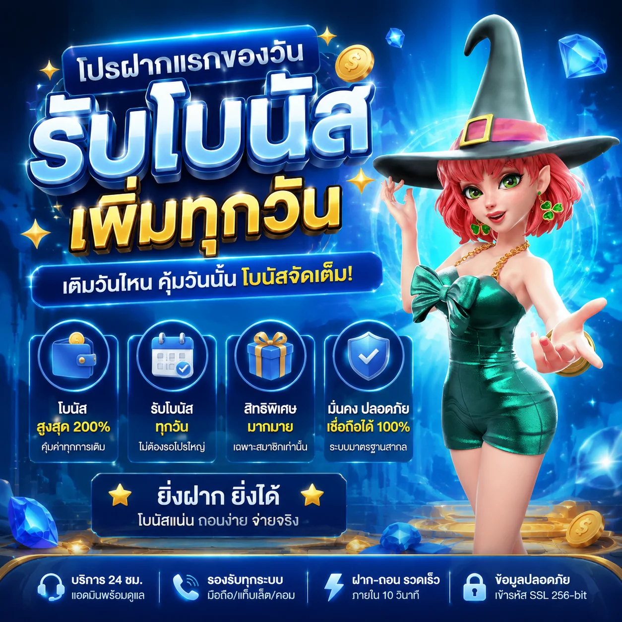 โปรฝากแรกของวัน 22bet รับโบนัสเพิ่มทุกวัน